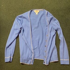 Talbots Blue Cardigan Sweater